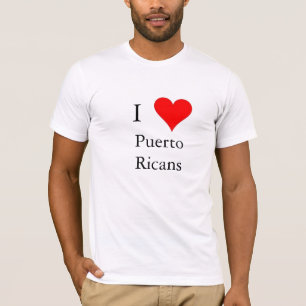 T-shirt Eu amo porto-riquenhos