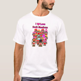 T-shirt "EU AMO presentes dos MACACOS da PEÚGA "