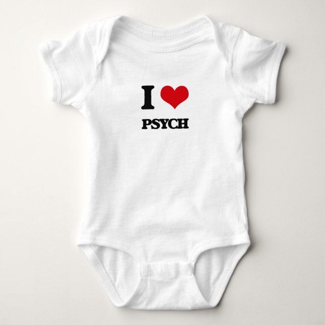 T-shirt Eu amo PSYCH (Frente)