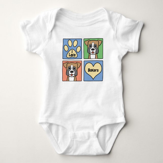 T-shirt Eu amo pugilistas (Frente)