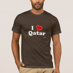 T-shirt Eu amo Qatar