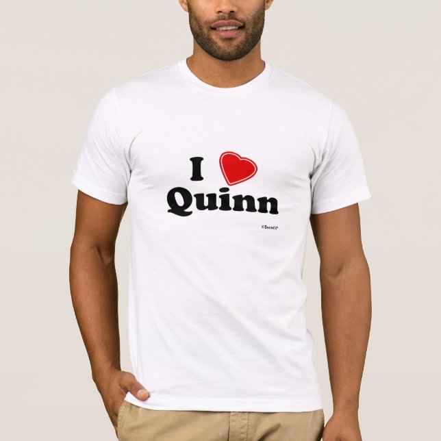 T-shirt Eu amo Quinn (Frente)