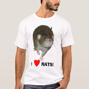 T-shirt Eu amo ratos!