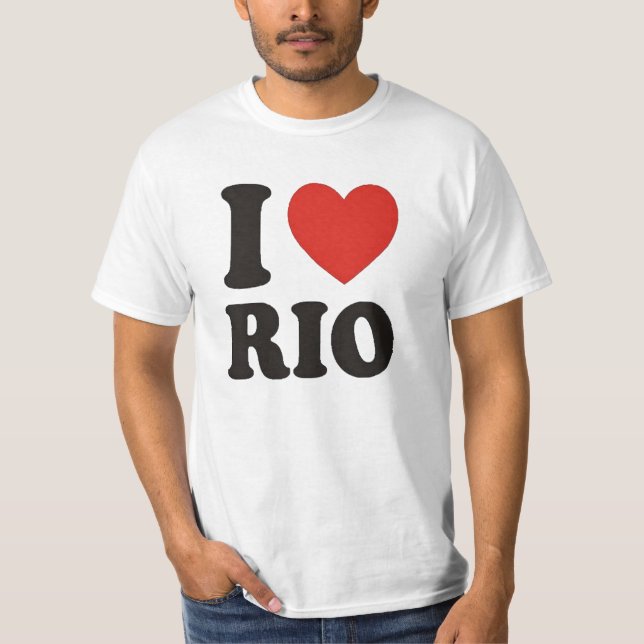 T-SHIRT EU AMO RIO (Frente)
