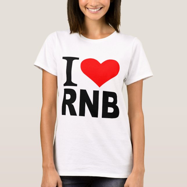 T-shirt Eu amo RnB (Frente)