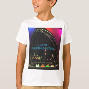 T-shirt Eu amo roller coaster