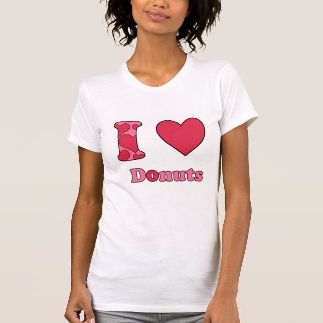 T-shirt Eu amo rosquinhas (Frente)
