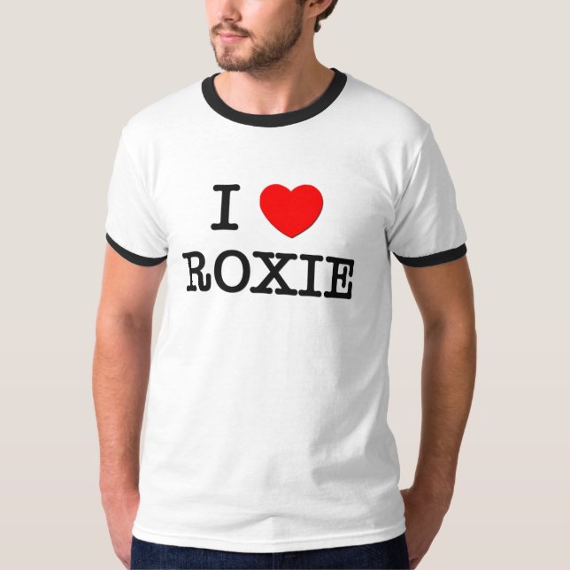 T-shirt Eu amo Roxie (Frente)