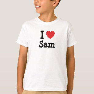 T-shirt Eu amo Sam Heart Shirt