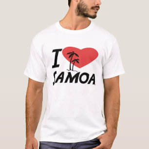 T-shirt Eu amo Samoa