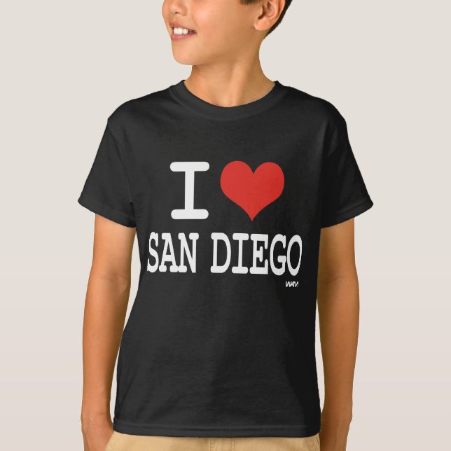 T-shirt Eu amo San Diego (Frente)