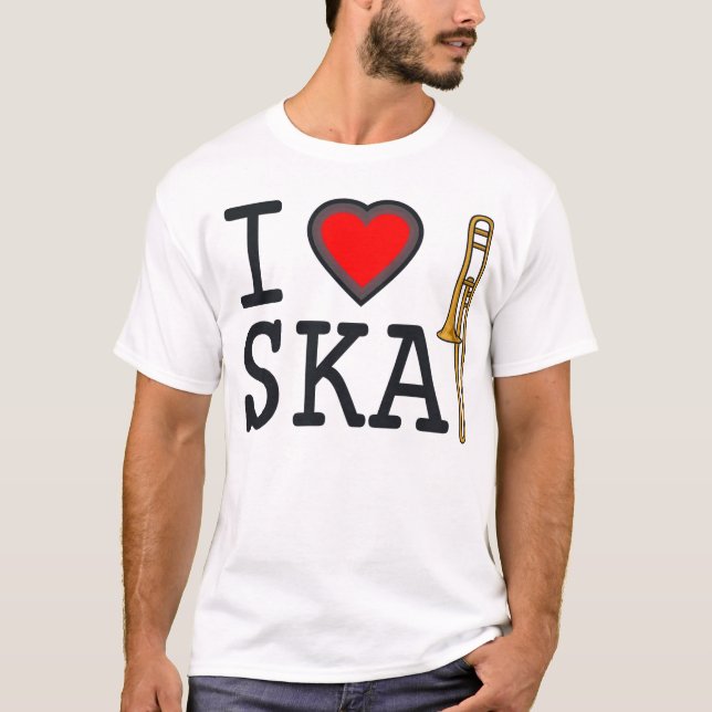 T-shirt Eu amo Ska (Frente)