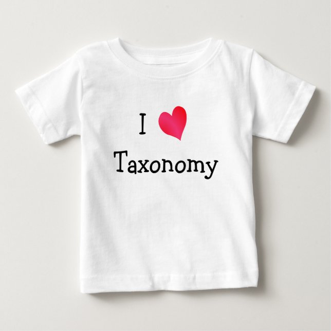 T-shirt Eu Amo Taxonomia (Frente)