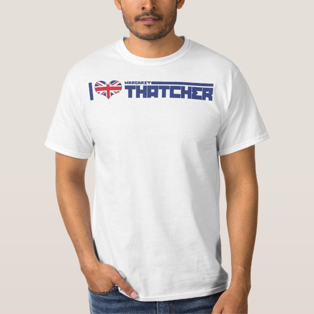T-shirt Eu amo Thatcher (Frente)