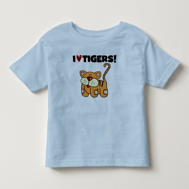 T-shirt Eu amo tigres (Frente)