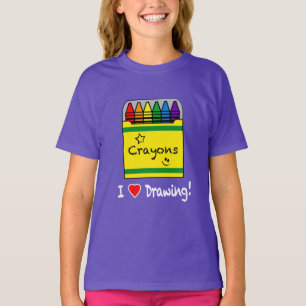 T-shirt Eu amo tirar com pastéis