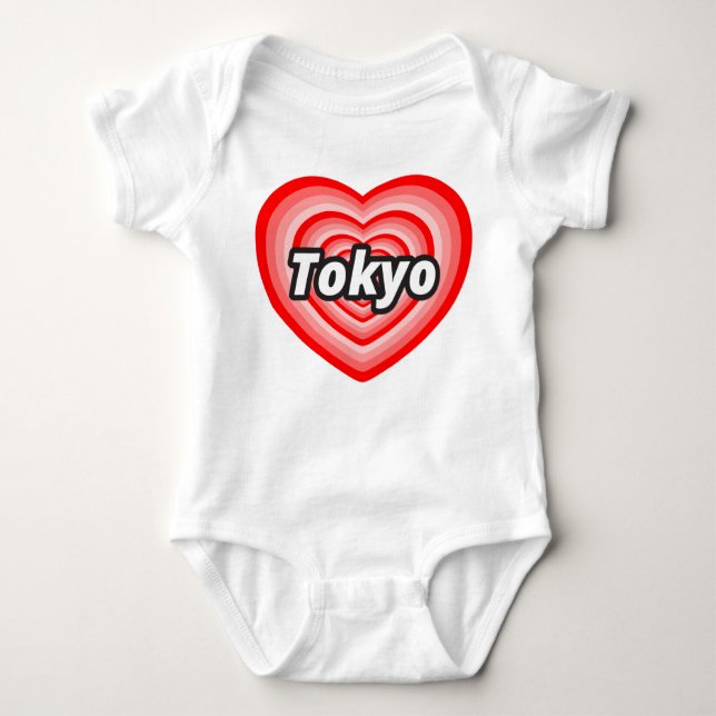 T-shirt Eu amo Tokyo (Frente)