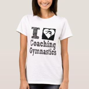 T-shirt Eu amo treinar a ginástica