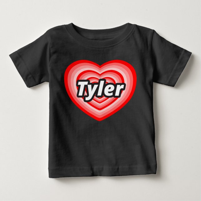 T-shirt Eu amo Tyler (Frente)
