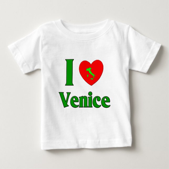 T-shirt Eu amo Veneza (Frente)