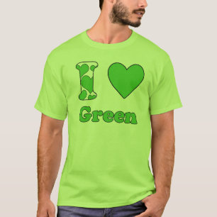 T-shirt Eu amo Verde