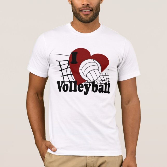 T-shirt Eu Amo Voleibol (Frente)