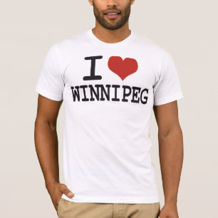 T-shirt Eu amo Winnipeg