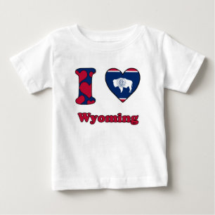 T-shirt Eu amo Wyoming