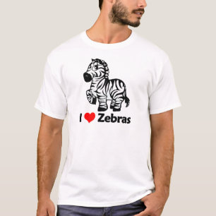 T-shirt Eu amo zebras