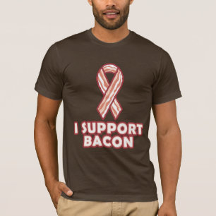 T-shirt Eu apoio o bacon