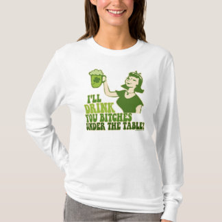 T-shirt Eu bebê-lo-ei sob a mesa