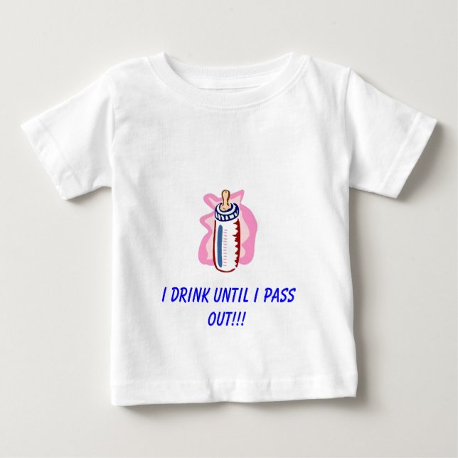 T-SHIRT EU BEBO ATÉ QUE EU PASSE PARA FORA!!! (Frente)