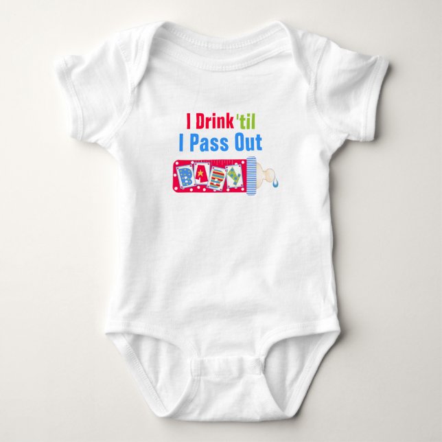 T-shirt Eu Bebo PoshB'Gosh Baby (Frente)