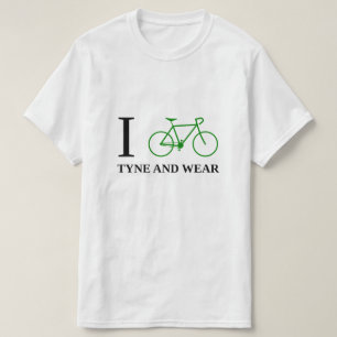 T-shirt Eu Bike TYNE E DESGASTE (o ícone verde da