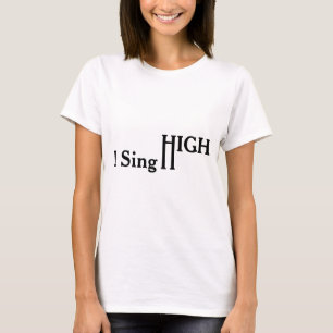 T-shirt Eu canto altamente