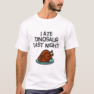T-shirt Eu comi o dinossauro