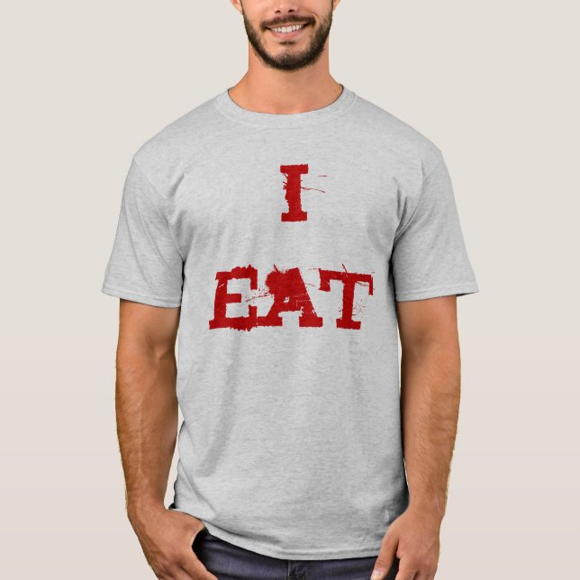 T-shirt Eu como a torta humilde (Frente)
