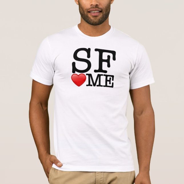T-shirt Eu coração SF. (Frente)