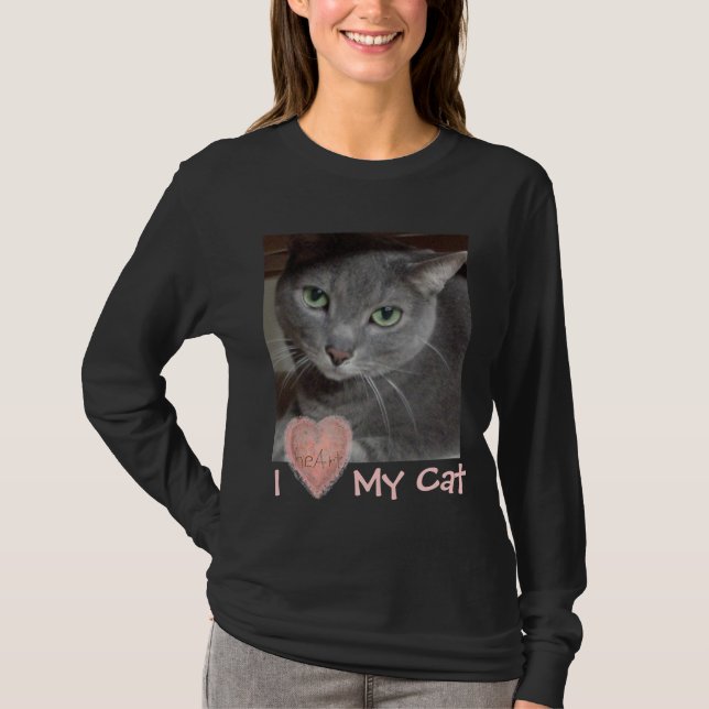 T-shirt Eu Corto Meu Gato (Frente)