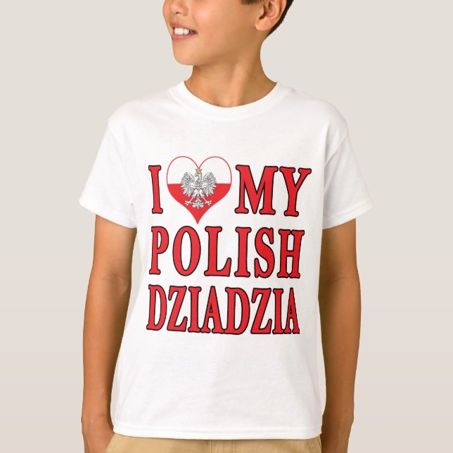 T-shirt Eu Corto Minha Dziadzia Polonesa (Frente)