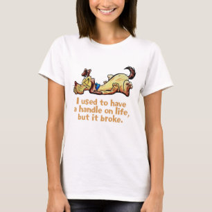 T-shirt Eu costumava ter uma mão na vida