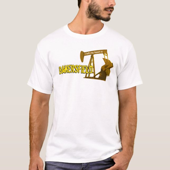 T-shirt Eu deixei meu coração em Bakersfield #2 (Frente)