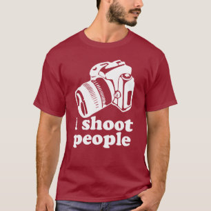 T-shirt Eu disparo em pessoas!