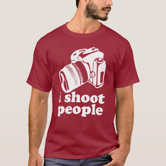 T-shirt Eu disparo em pessoas! (Frente)