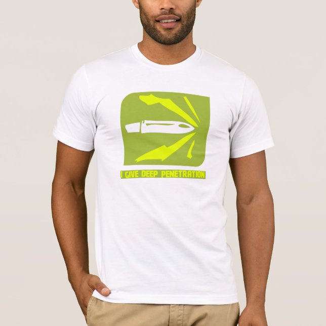 T-shirt Eu dou a penetração profunda (Frente)