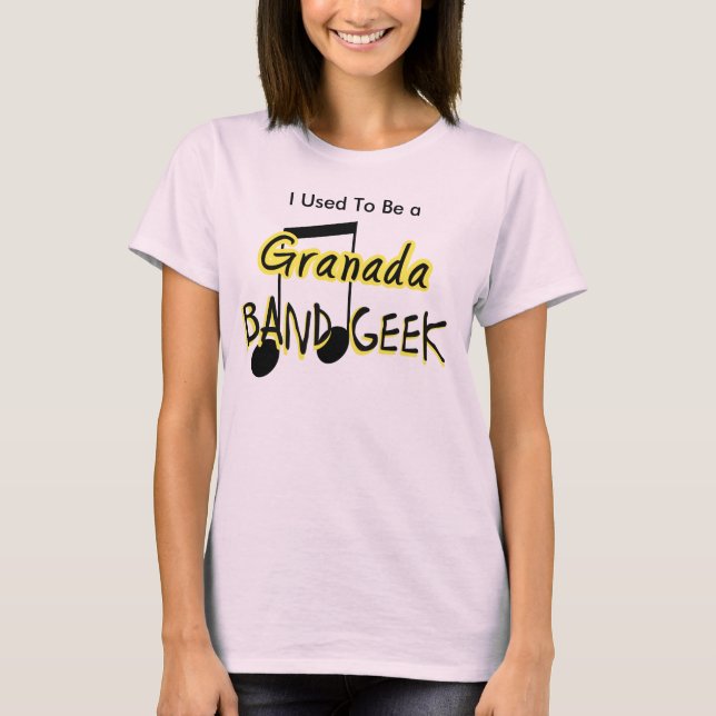 T-shirt Eu era um Geek de Banda Granada (Frente)