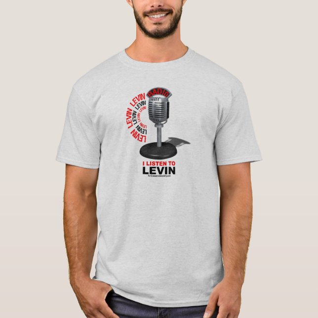 T-shirt Eu escuto Levin (Frente)