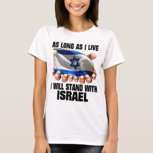 T-shirt Eu estarei com Israel