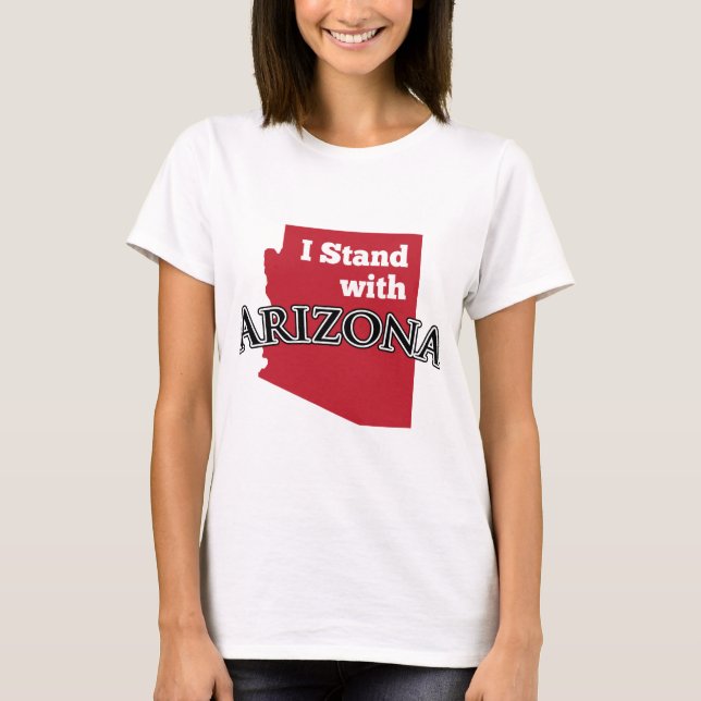 T-shirt Eu estou com arizona (Frente)