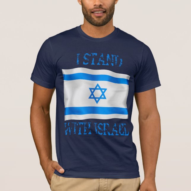 T-shirt Eu estou com Israel (Frente)